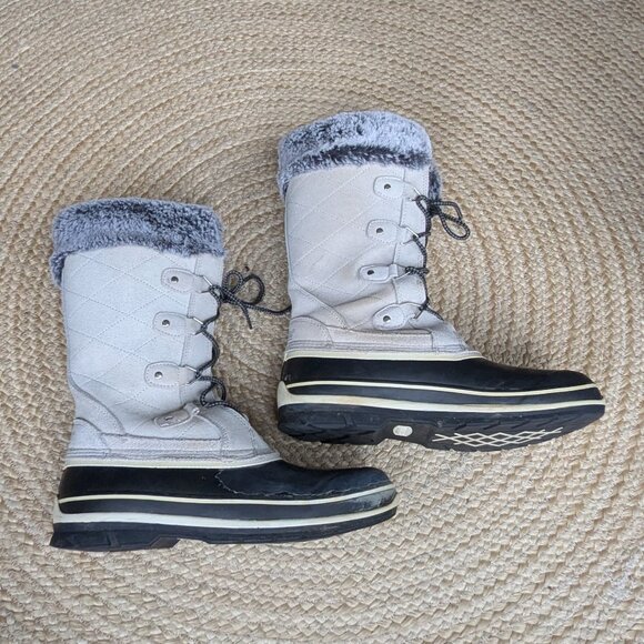 Khombu Emily Suede and Faux Fur Lined Snow / Winter Boots Size 11 - Picture 4 of 13
